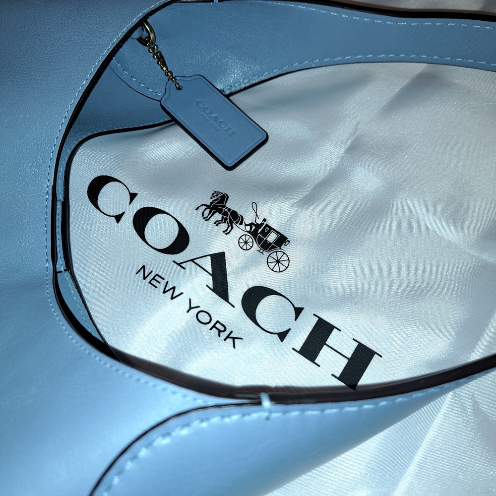 Coach Brooklyn Shoulder Bag 28 Brass / Bluebell